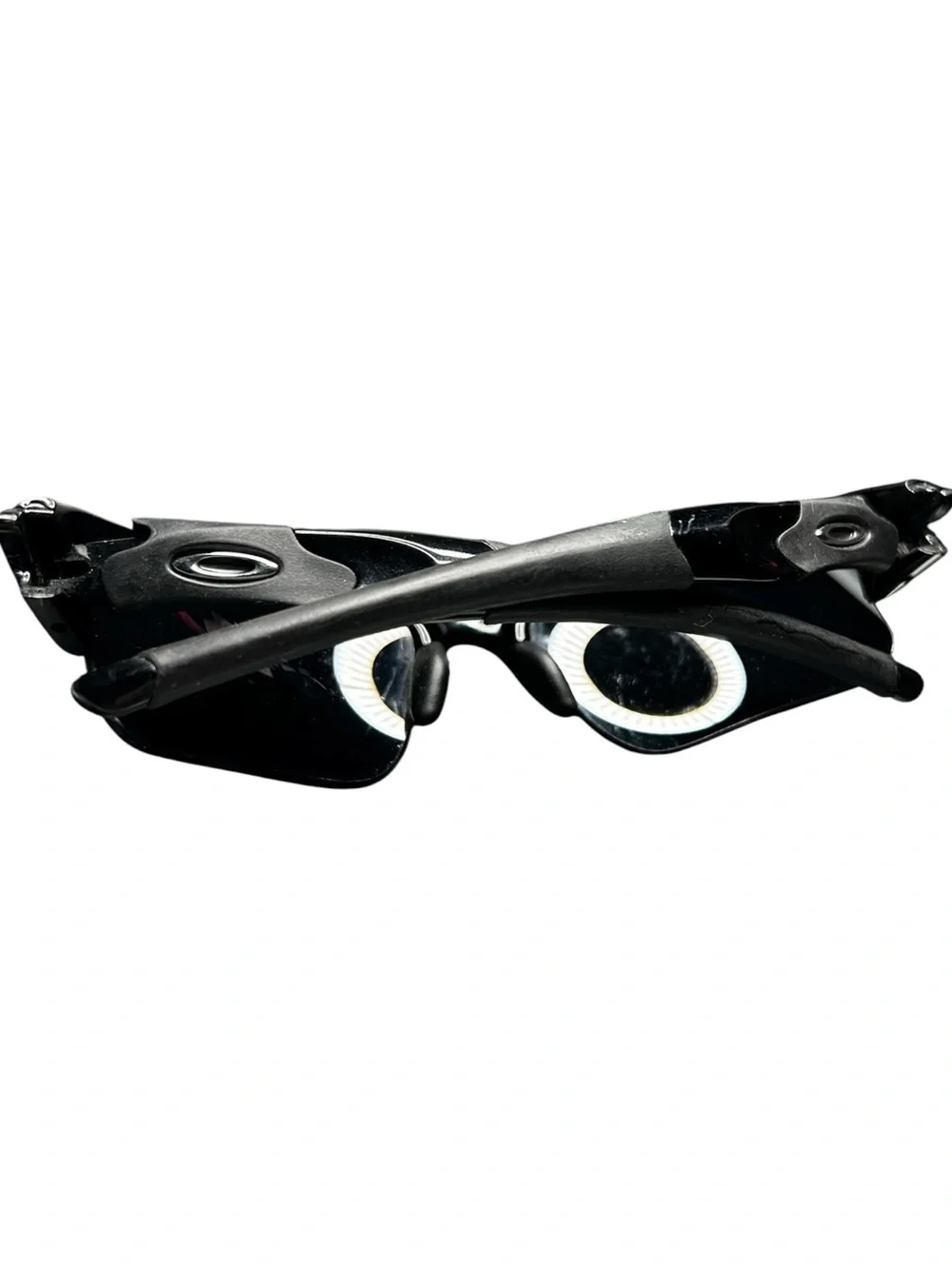 Oakley Flak Jacket XLJ 1.0 Sunglasses Black 12-903 63-14 Vintage Sport Wrap - Picture 10 of 12
